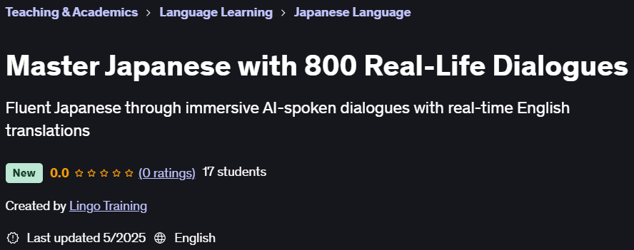 Pictures · Udemy — Master Japanese with 800 Real-Life Dialogues 2025-5