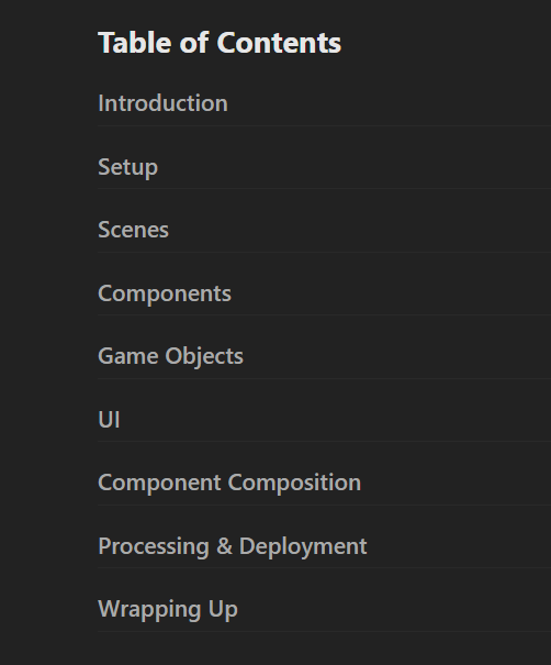 Course topics · Frontend Masters — Game Development with Unity for Web Developers 2022-5