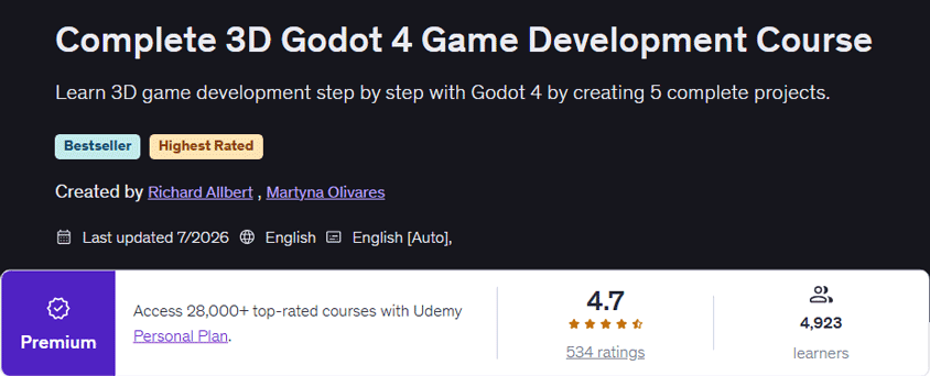 Pictures · Complete 3D Godot 4 Game Development Course 2026-7