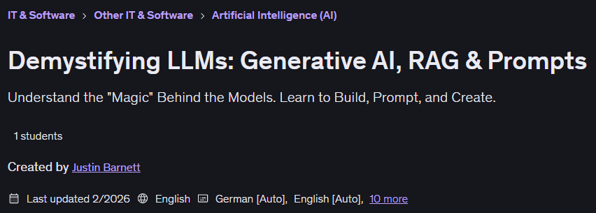 تصاویر · ڈیموٹائزیشن LLMs: Generative AI, RAG اور Prompts 2026-2