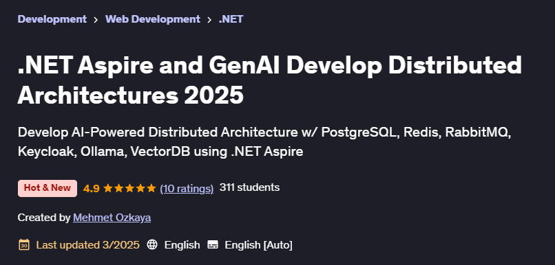 Pictures · Udemy — .NET Aspire and GenAI Develop Distributed Architectures 2025 2025-3