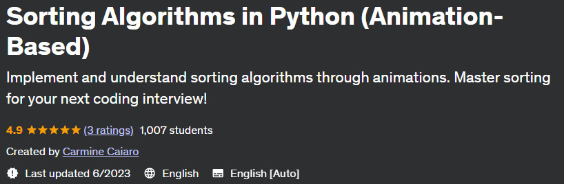 Pictures · Sorting Algorithms in Python (Animation-Based) 2023-6