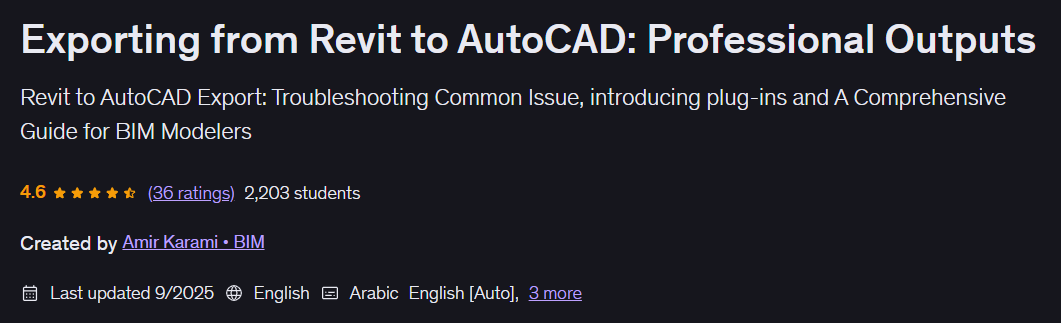 Imágenes · Exportación de Revit a AutoCAD• Resultados profesionales 2025-9