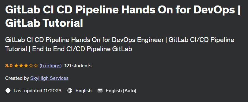 Pictures · Udemy — GitLab CI CD Pipeline Hands On for DevOps | GitLab Tutorial 2023-9