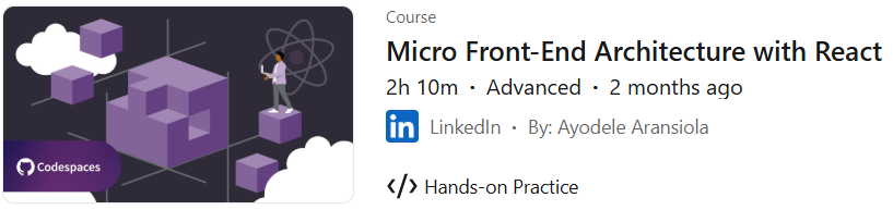Pictures · Micro Front-End Architecture with React 2025-3