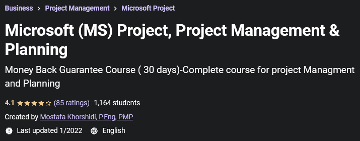 Pictures · Udemy — Microsoft Project, Project Management & Planning 2021-6