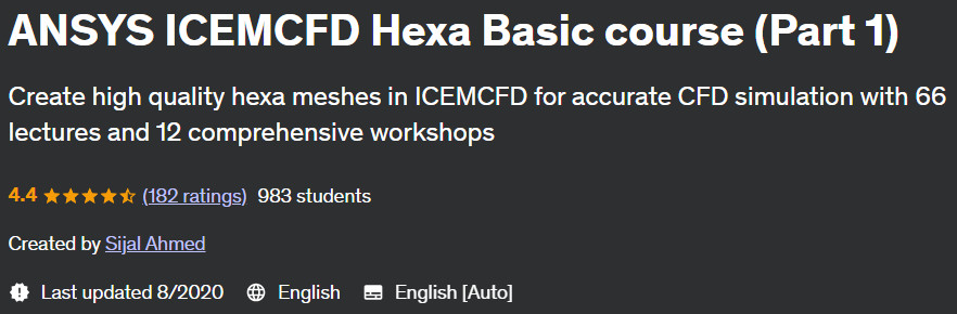Pictures · ANSYS ICEMCFD Hexa Basic course (Part 1) 2020-8