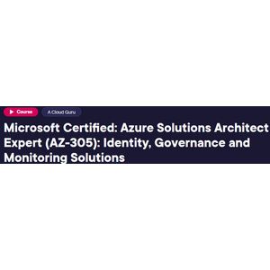 Microsoft Zertifiziert: Azure Solutions Architect Expert (AZ-305Identität, Governance und Monitoring-Lösungen 2024-1