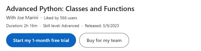 Pictures · LinkedIn — Advanced Python: Classes and Functions 2024-8