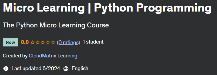 Pictures · Udemy — Micro Learning | Python Programming 2024-6