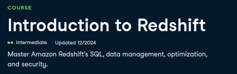 Pictures · Datacamp — Introduction to Redshift 2024-12