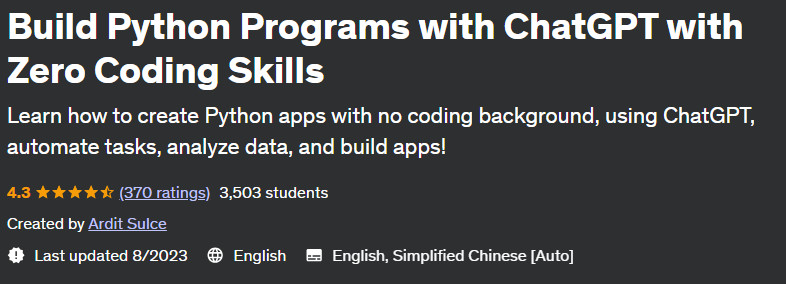 Pictures · Build Python Programs with ChatGPT with Zero Coding Skills 2023-3