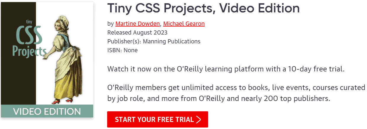 Pictures · Oreilly — Tiny CSS Projects, Video Edition 2023-8