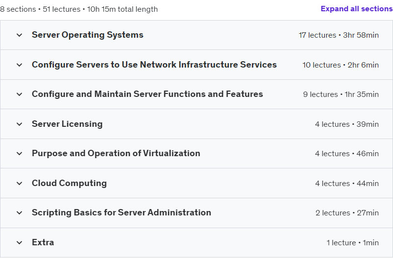 Sujets du cours · Système de gestion des serveurs (Comptia Server + SK0-005) 2023-5