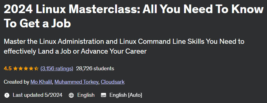 Pictures · Udemy — 2024 Linux Masterclass: All You Need To Know To Get a Job 2023-10