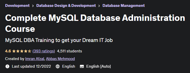 Pictures · Complete MySQL Database Administration Course 2022-12