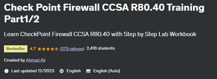 Pictures · Udemy — Check Point Firewall CCSA R80.40 Training Part1/2 2022-1