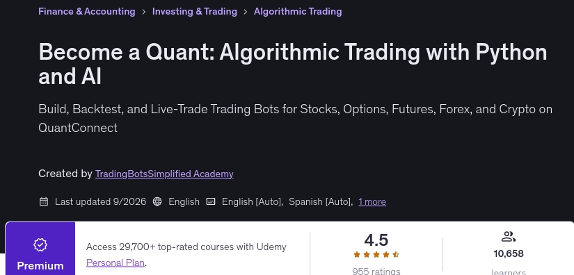 Pictures · Become a Quant: Algorithmic Trading with Python and AI 2026-9