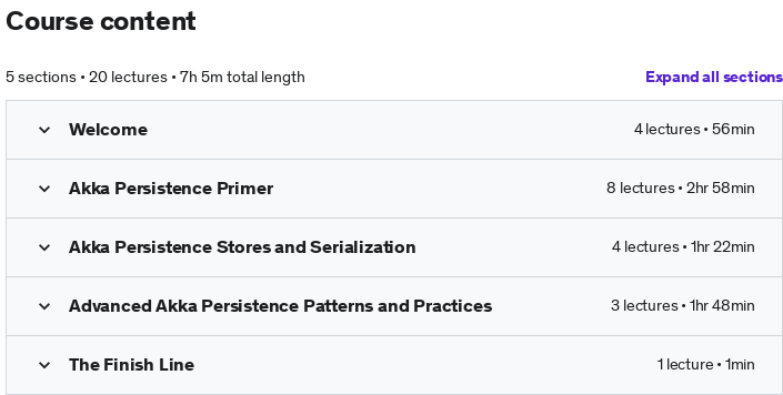 Course topics · Akka Persistence with Scala | Rock the JVM 2019-12