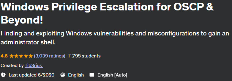 Pictures · Udemy — Windows Privilege Escalation for OSCP & Beyond! 2021-5