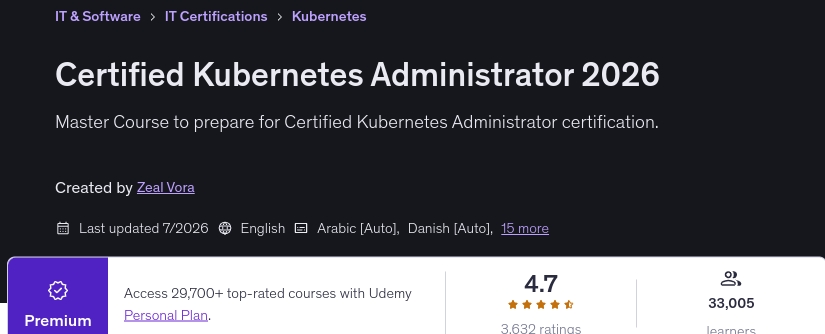 الصور · شهادة Kubernetes المدير 2026 2026-7