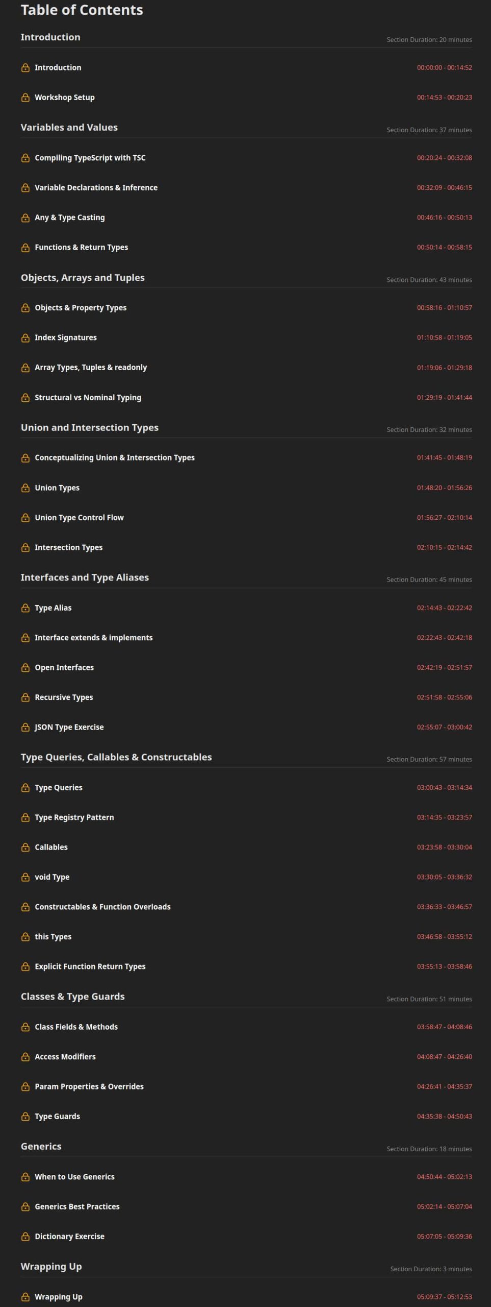 Course topics · TypeScript 5+ Fundamentals, v4 2023-12
