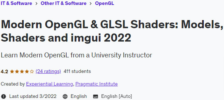 Pictures · Udemy — Modern OpenGL & GLSL Shaders: Models, Shaders and imgui 2022-3