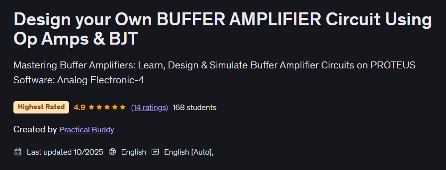 Bilder · Entwerfen Sie Ihren eigenen BUFFER AMPLIFIER-Zircuit mit Op Amps & BJT 2025-10