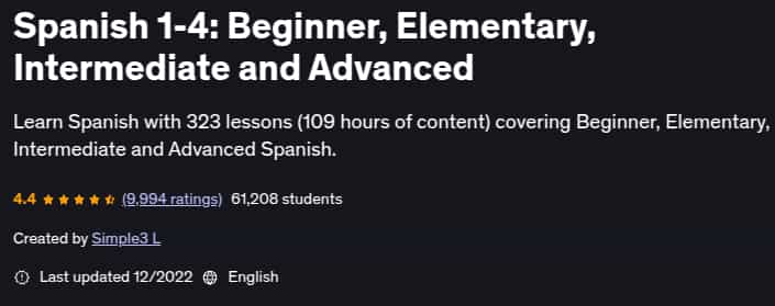 Pictures · Udemy — Spanish 1-4: Beginner, Elementary, Intermediate and Advanced 2022-12