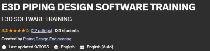 Pictures · Udemy — E3D PIPING DESIGN SOFTWARE TRAINING 2023-01