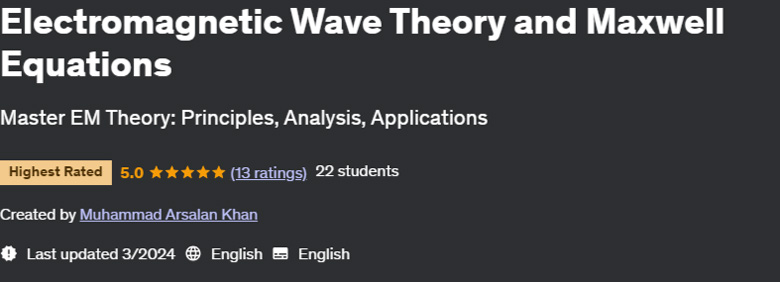 Pictures · Udemy — Electromagnetic Wave Theory and Maxwell Equations 2024-3