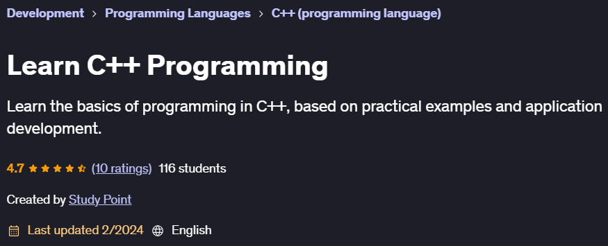 Pictures · Learn C++ Programming 2024-2