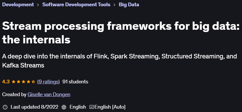 Pictures · Stream processing frameworks for big data: the internals 2022-6