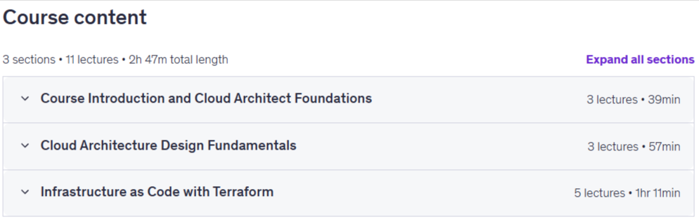 کورس کے موضوعات · AWS Cloud Architect Bootcamp: شروع کرنے کے لئے Terraform 2026-6