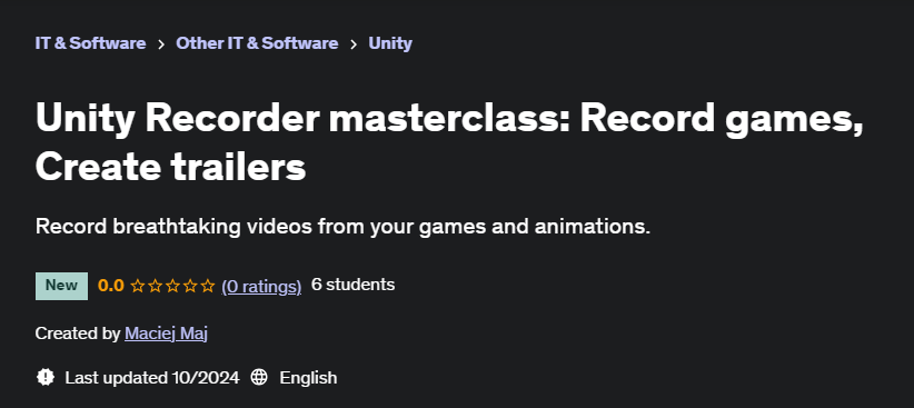 Pictures · Unity Recorder masterclass: Record games, Create trailers 2024-10