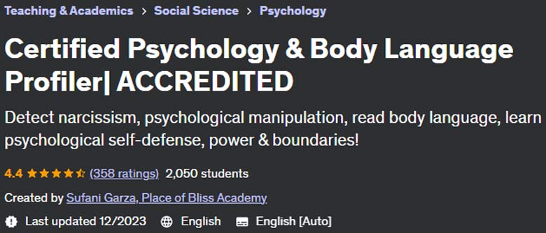 Pictures · Udemy — Certified Psychology & Body Language Profiler| ACCREDITED 2023-5