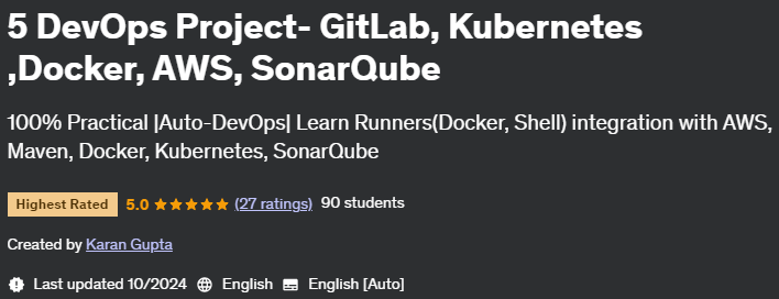 Pictures · 5 DevOps Project- GitLab, Kubernetes ,Docker, AWS, SonarQube 2024-10