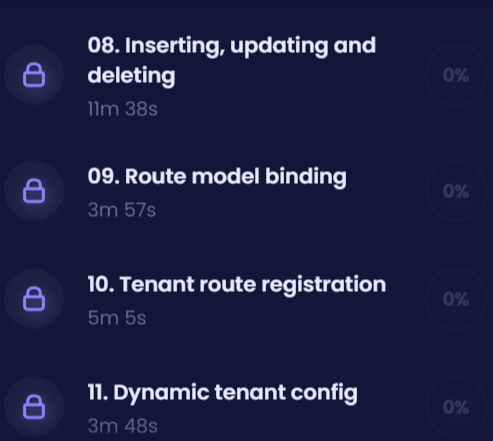 강좌 주제 · 코드 코드 - Laravel 유일한 데이터베이스: Single Database 2020-8
