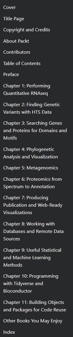Pictures · Packt — R Bioinformatics Cookbook 2019