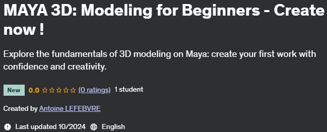 Pictures · Udemy — MAYA 3D: Modeling for Beginners – Create now ! 2024-10