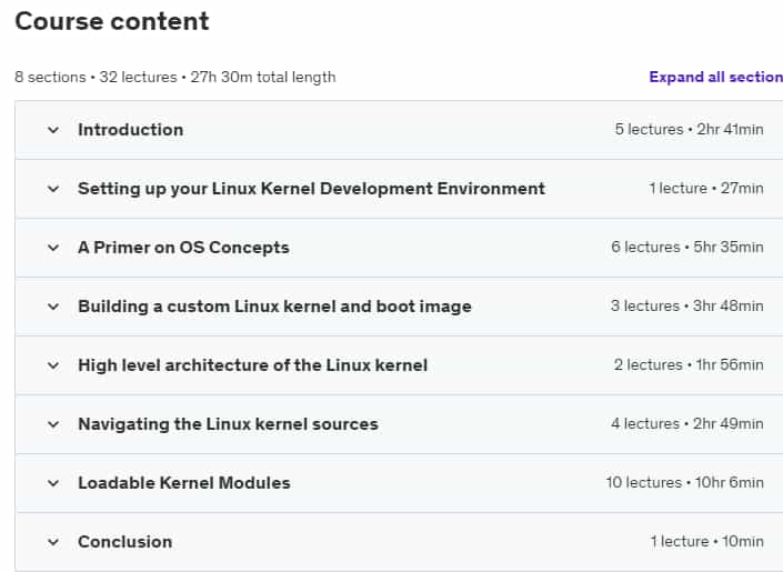 کورس کے موضوعات · انٹرویو → Linux کرنل کی ترقی 2024-9