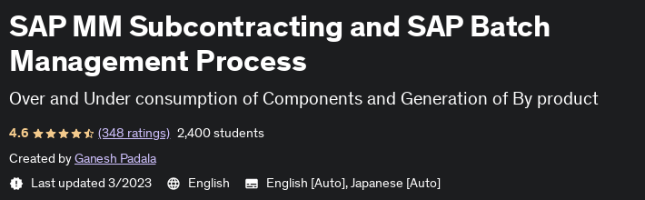 Pictures · SAP MM Subcontracting and SAP Batch Management Process 2021-1