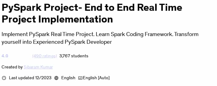 Pictures · PySpark Project- End to End Real Time Project Implementation 2023-12