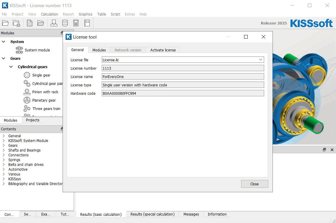 Imágenes · KISSOFT 2025 SP1 25.0.0.1 x64