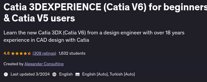 Pictures · Udemy — Catia 3DEXPERIENCE (Catia V6) for beginners & Catia V5 users 2024-3