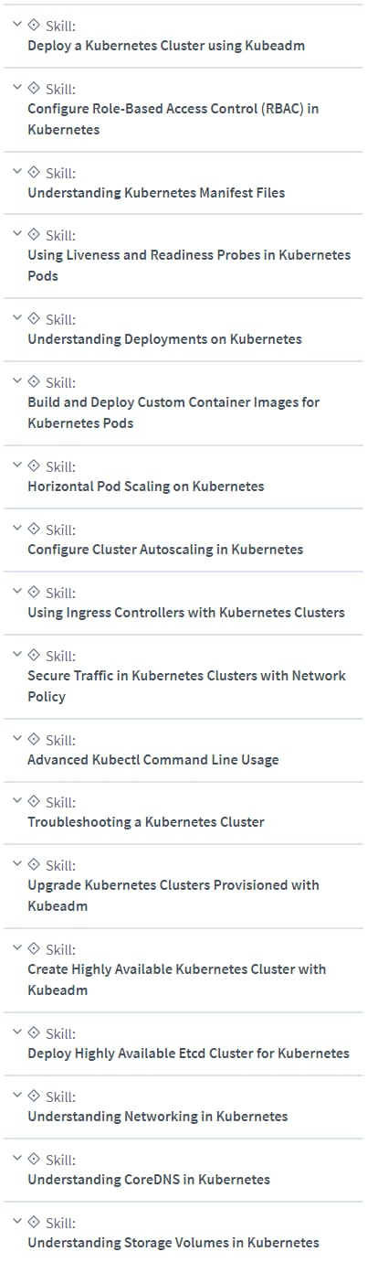Course topics · CBTNuggets — Certified Kubernetes Administrator (CKA) 2022-3