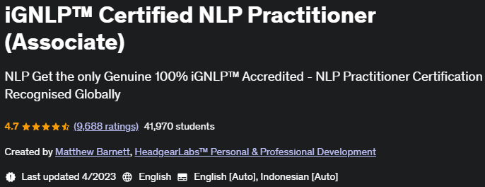 Pictures · Udemy — iGNLP™ Certified NLP Practitioner (Associate) 2023-4