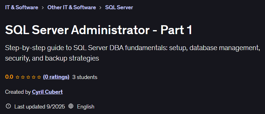 이미지 · SQL 서버 관리자 - Part 1 2025-9