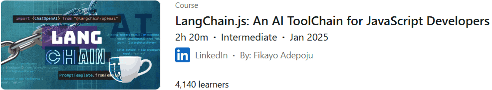 Pictures · LinkedIn — LangChain.js: An AI ToolChain for JavaScript Developers 2025-1