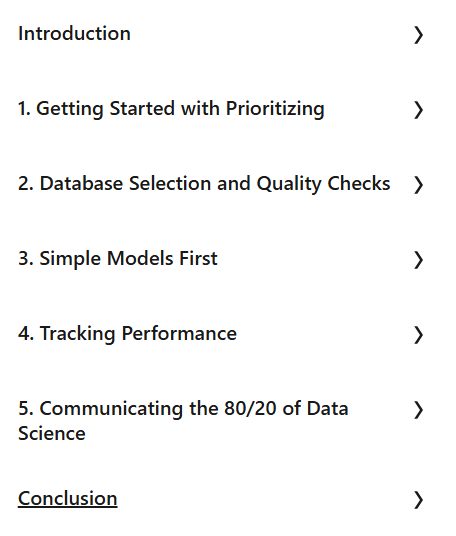 Course topics · LinkedIn — The 80/20 Rule of Data Science 2024-9